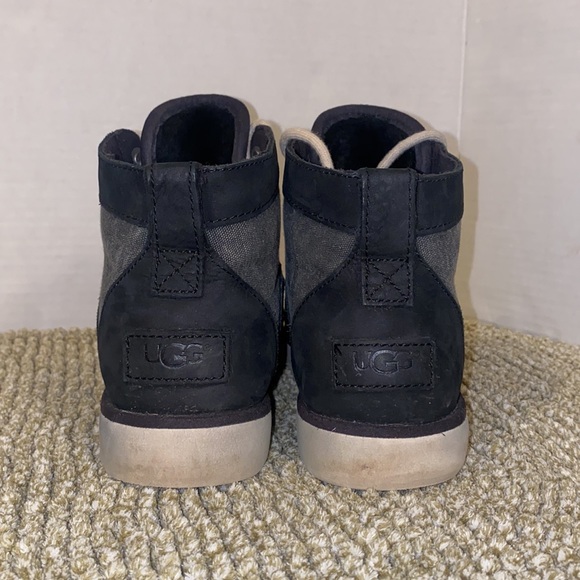 UGG Bethany Canvas Boot Water Resistant Chukka Boot Black and Gray Size 7.5 - Picture 9 of 13